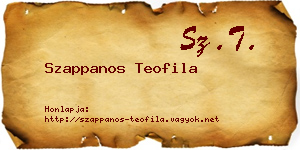 Szappanos Teofila névjegykártya